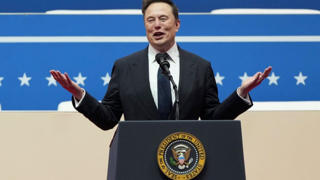 Elon Musk at Trump's Inauguration